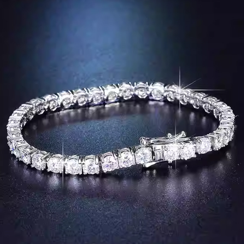 Tennis Bracelet Cubic - Новый браслет-цепочка из стерлингового серебра 925