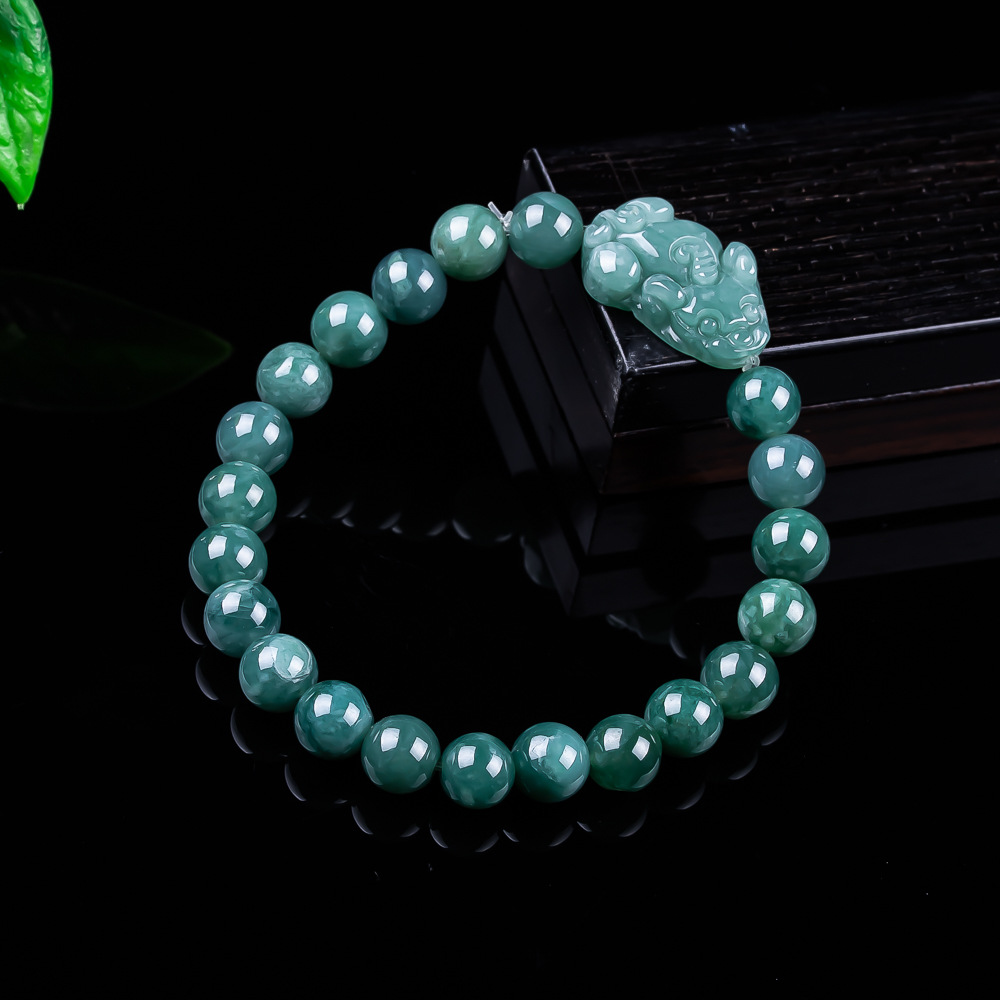 Jewelry & Watches Store - Натуральный браслет из бирманского жадеита с