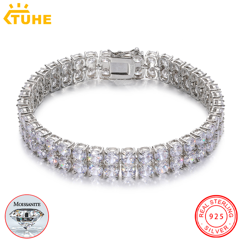 Tennis Bracelet Cubic - Мужской браслет TUHE Unisex с двойным