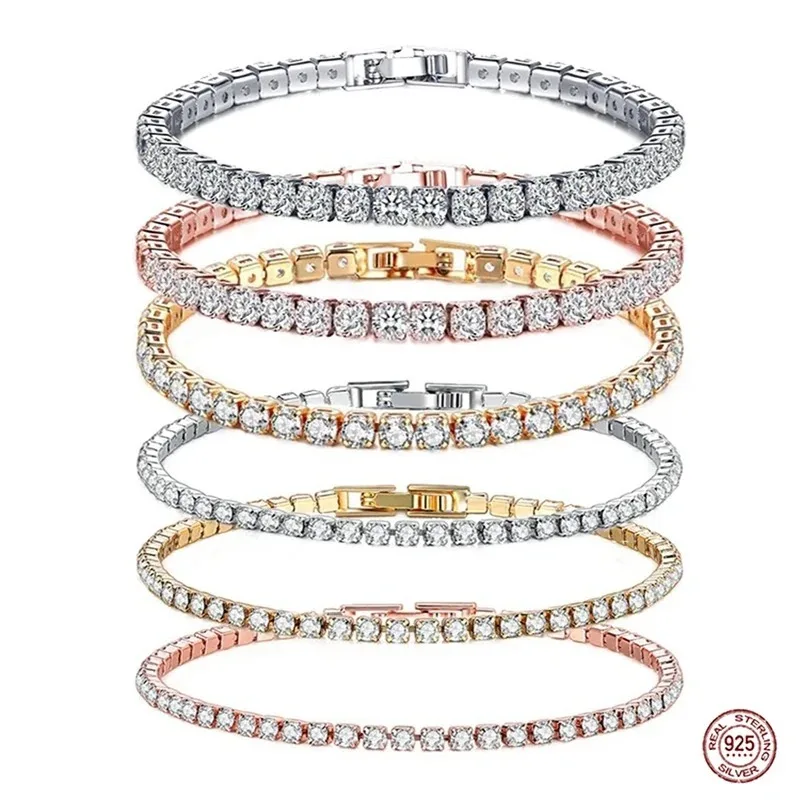 Tennis Bracelet Cubic - Женский очаровательный браслет для тенниса из