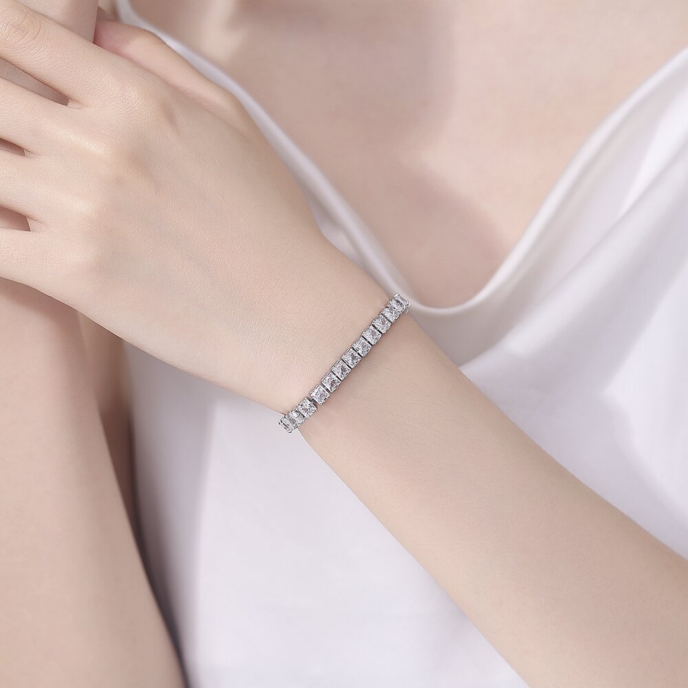 Tennis Bracelet Cubic - Браслет-теннис из стерлингового серебра 925 пробы