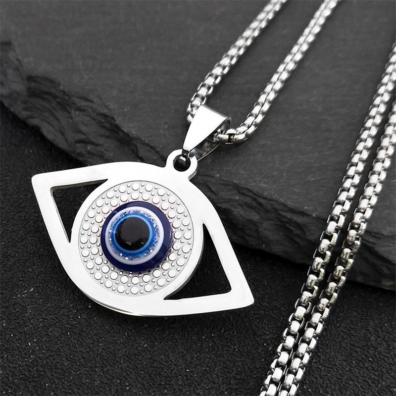 Jewelry & Watches Store - Исламское ожерелье Хамса с синим глазом,