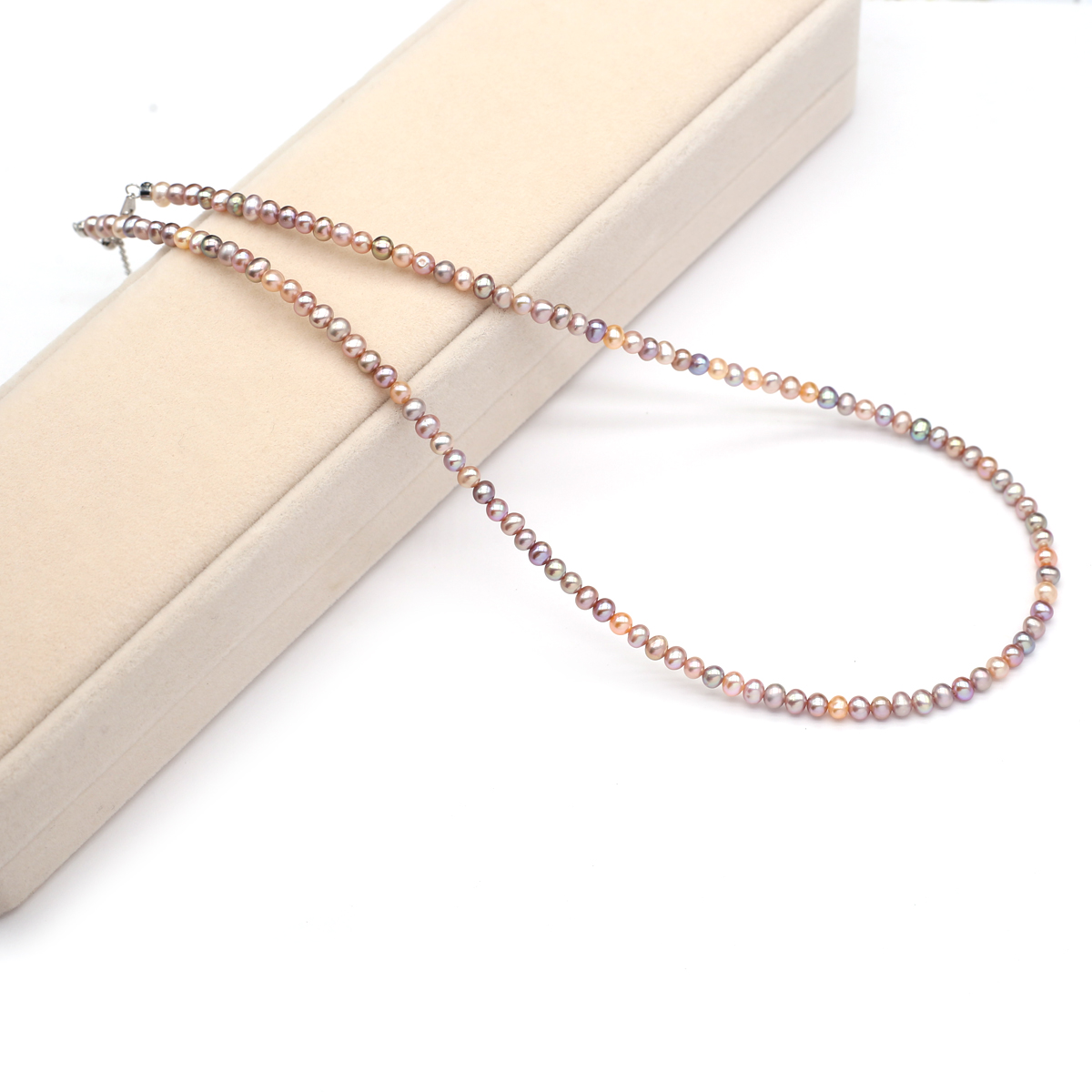 Jewelry & Watches Store - Ожерелье из натурального пресноводного жемчуга 3-4