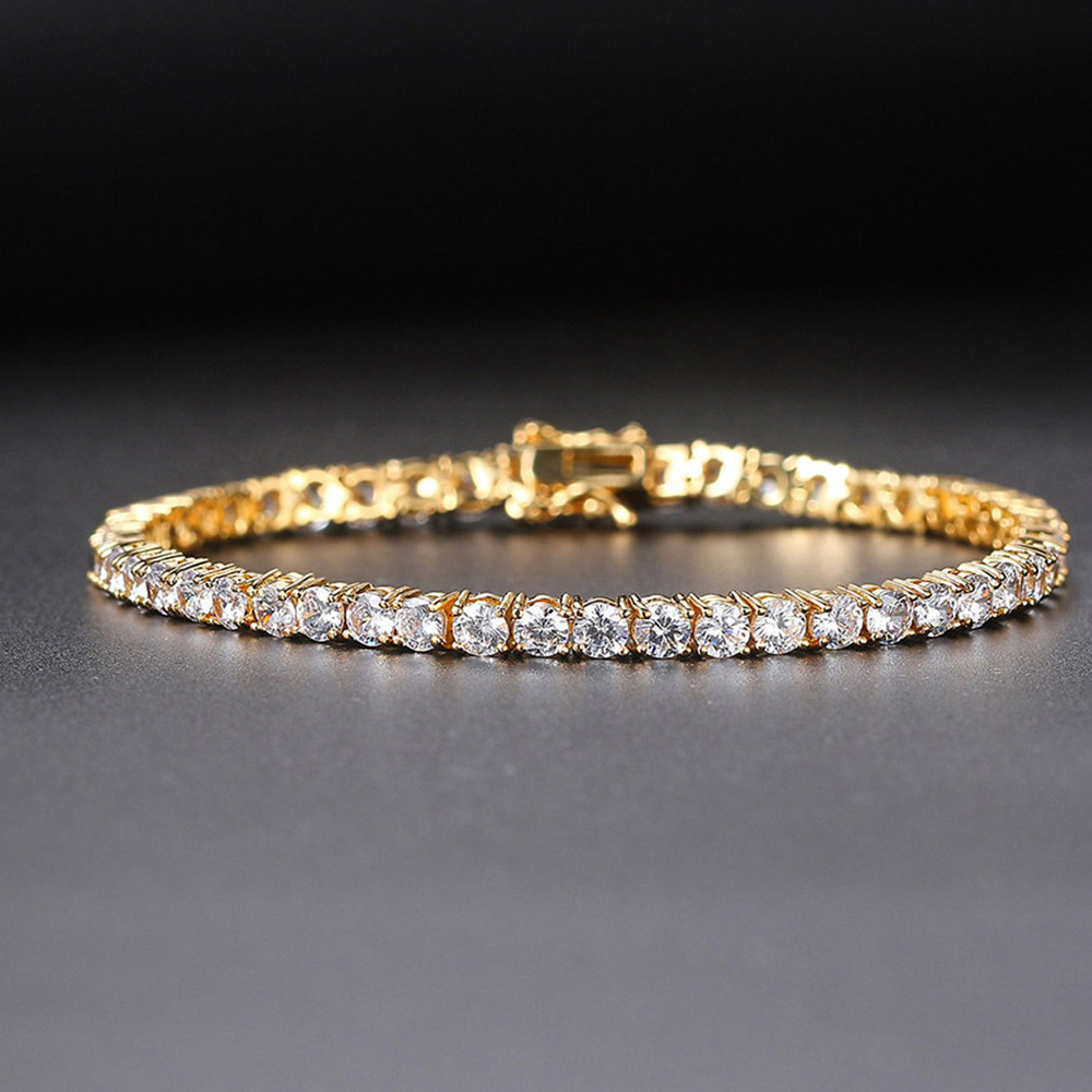 Теннисный браслет из цельного  – обзор и цена Tennis Bracelet Cubic