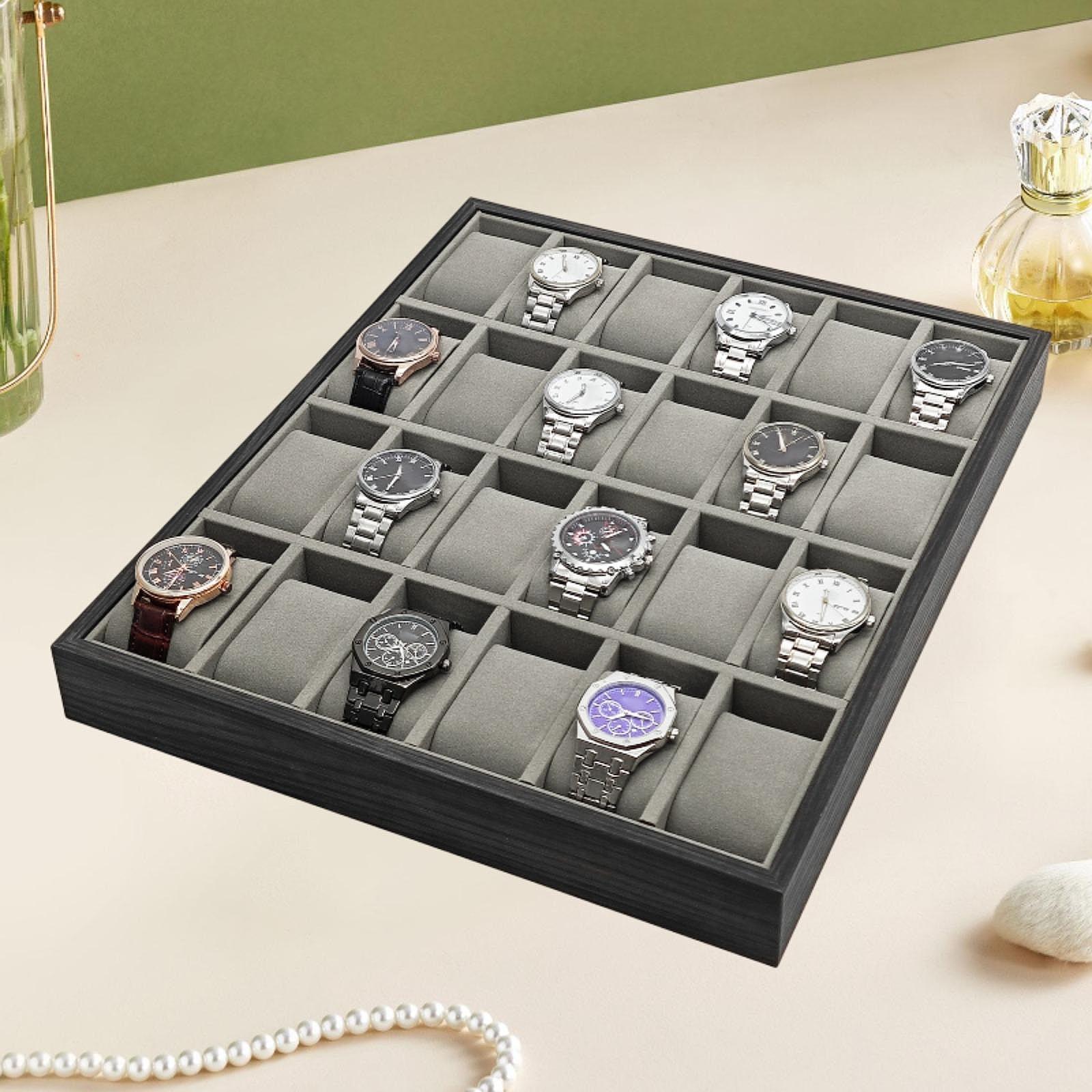 24-слотовый деревянный лоток д – обзор и цена Jewelry And Watches Exhibition