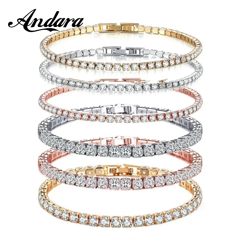 Браслет-цепочка из стерлингово – обзор и цена Tennis Bracelet Cubic