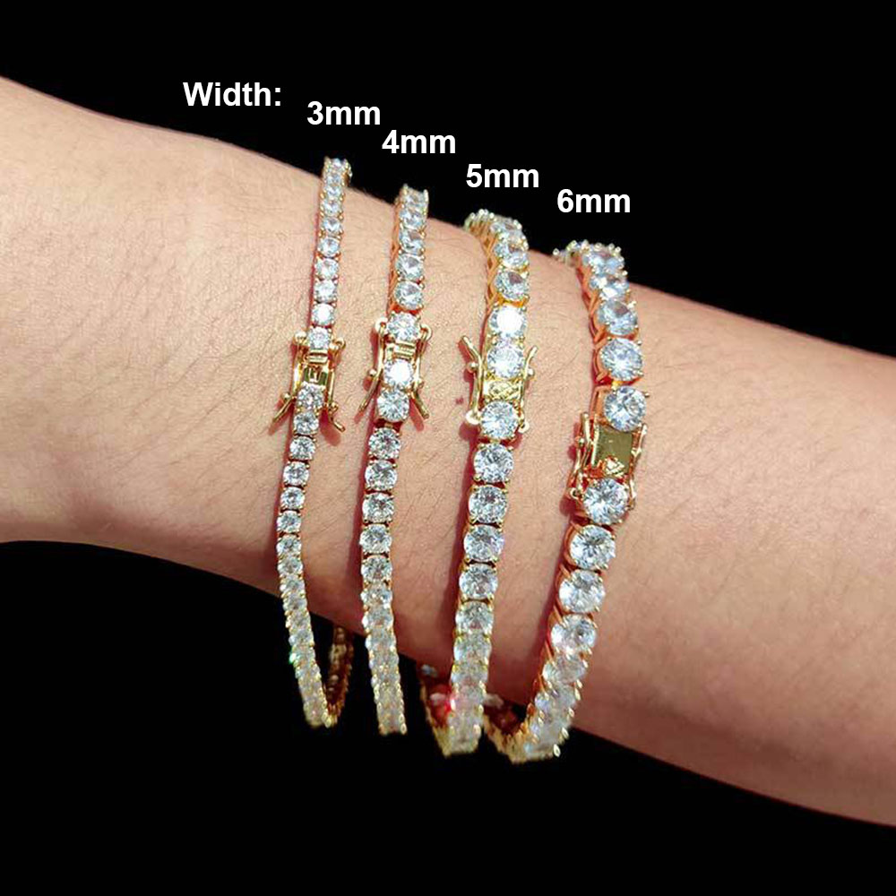 Модная теннисная цепочка NY Fa – обзор и цена Tennis Bracelet Cubic