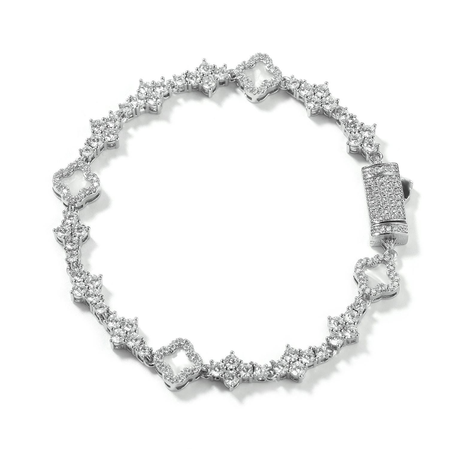 Браслет-шарм TBTK с клевером,  – обзор и цена Tennis Bracelet Cubic