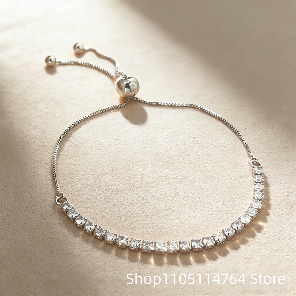 Регулируемый теннисный браслет – обзор и цена Tennis Bracelet Cubic