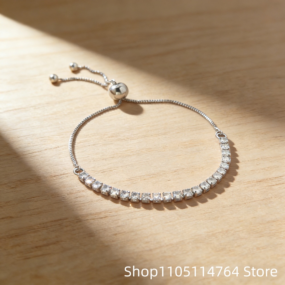 Регулируемый теннисный браслет – обзор и цена Tennis Bracelet Cubic