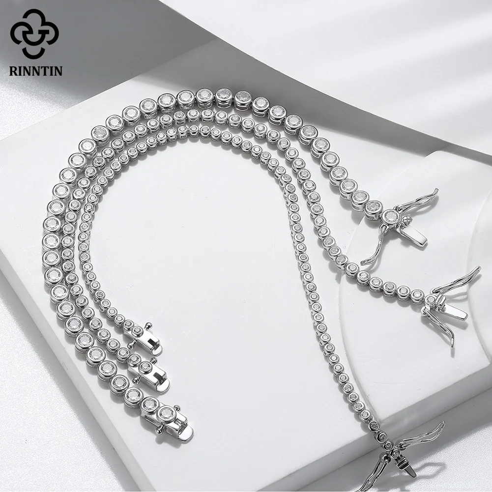 Rinntin блестящий теннисный бр – обзор и цена Tennis Bracelet Cubic