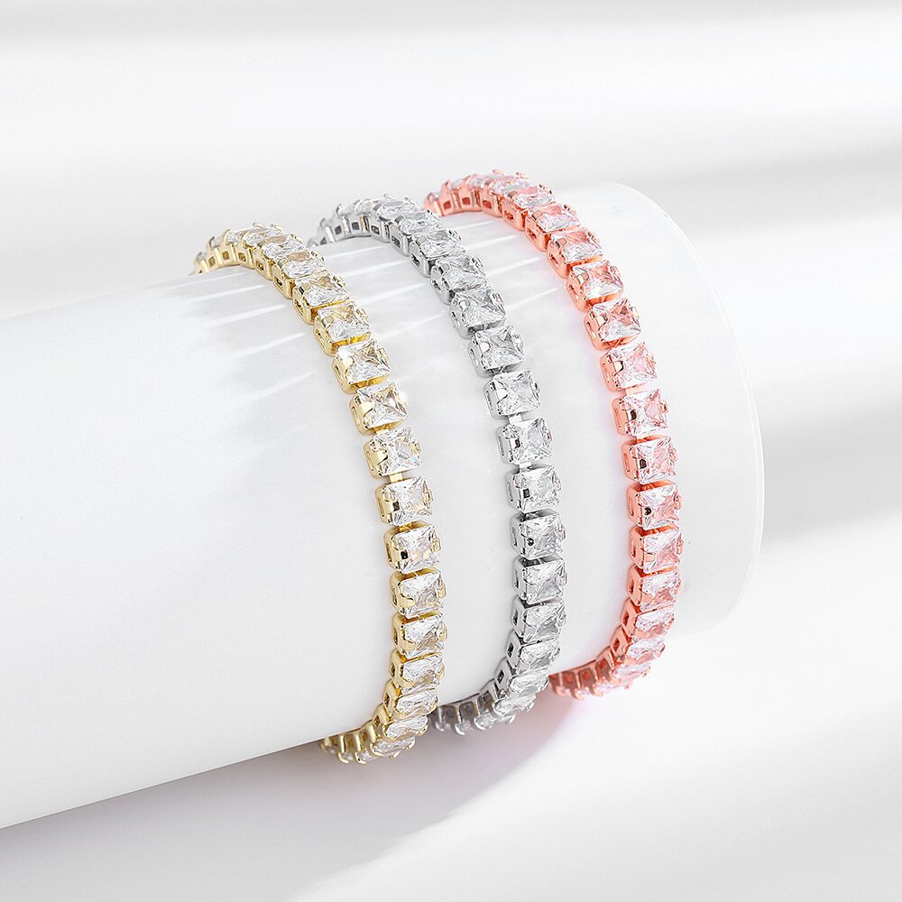 Браслет-теннис из стерлинговог – обзор и цена Tennis Bracelet Cubic