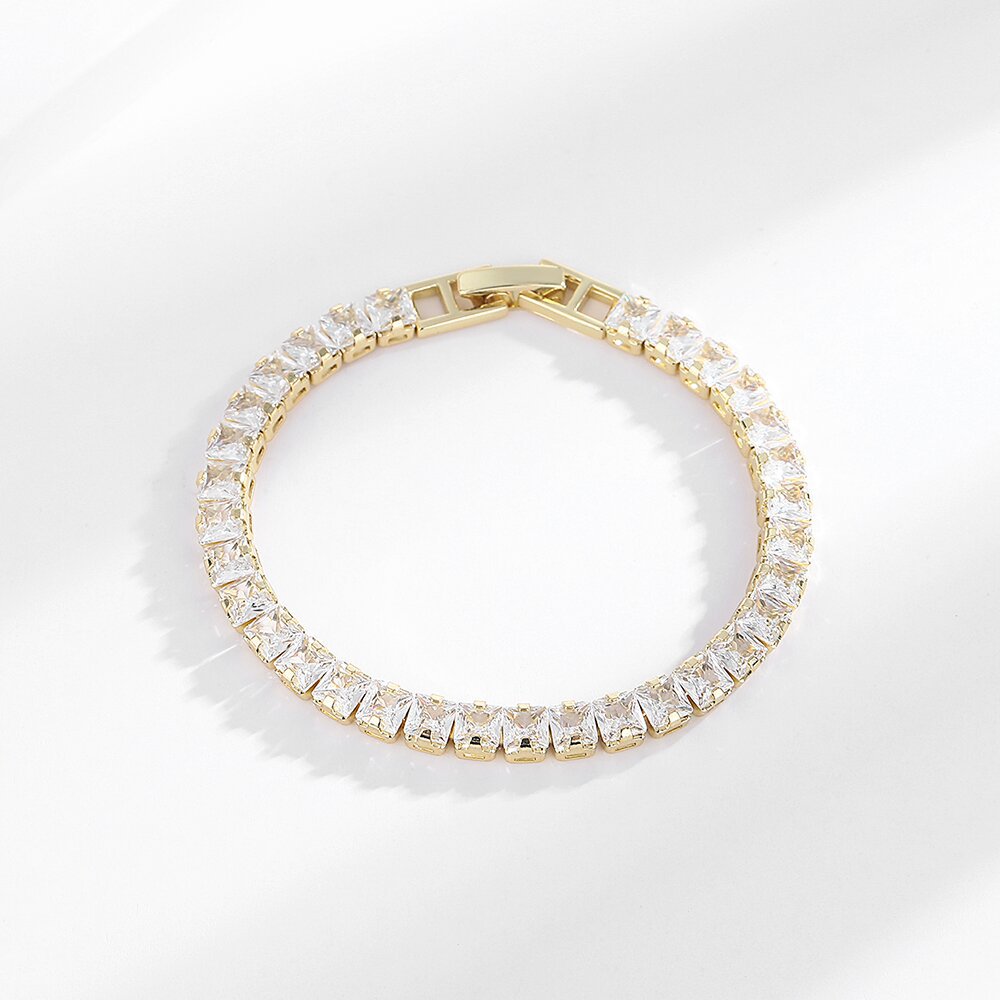 Браслет-теннис из стерлинговог – обзор и цена Tennis Bracelet Cubic