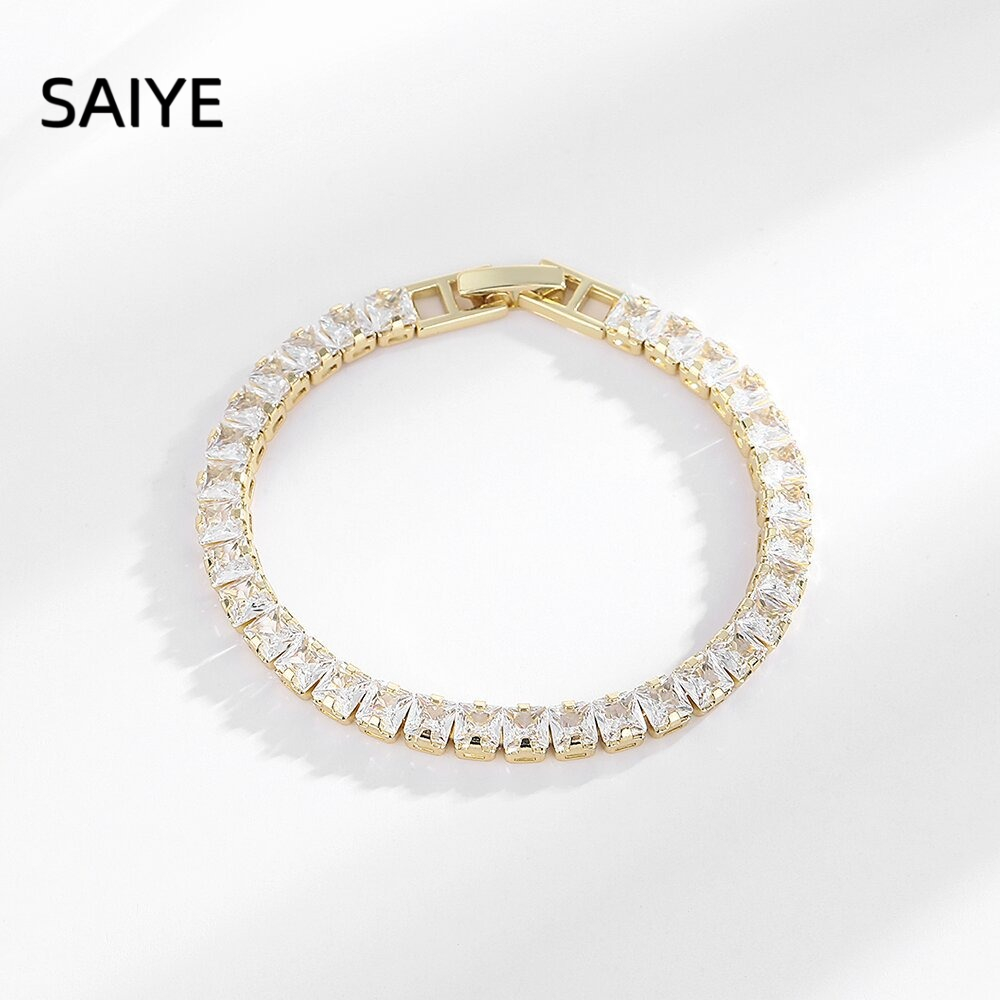 Браслет-цепочка из стерлингово – обзор и цена Tennis Bracelet Cubic