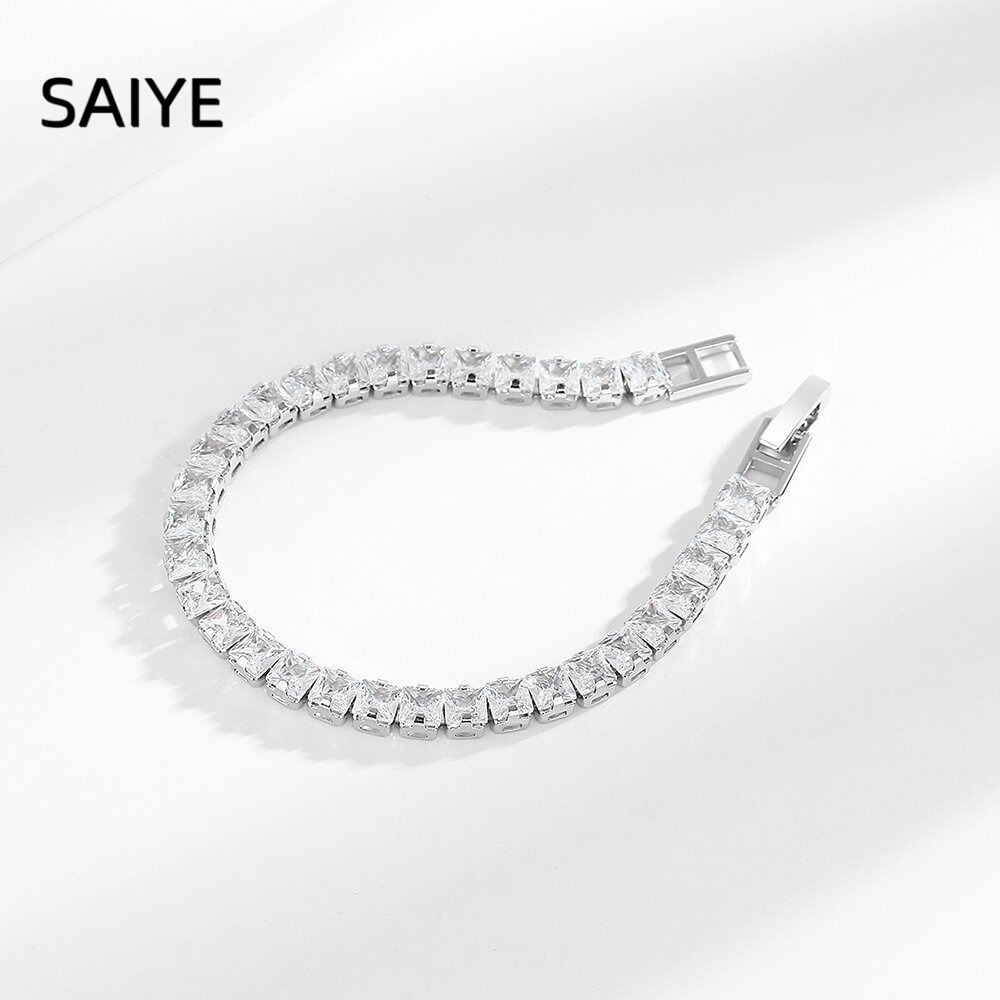 Браслет-цепочка из стерлингово – обзор и цена Tennis Bracelet Cubic