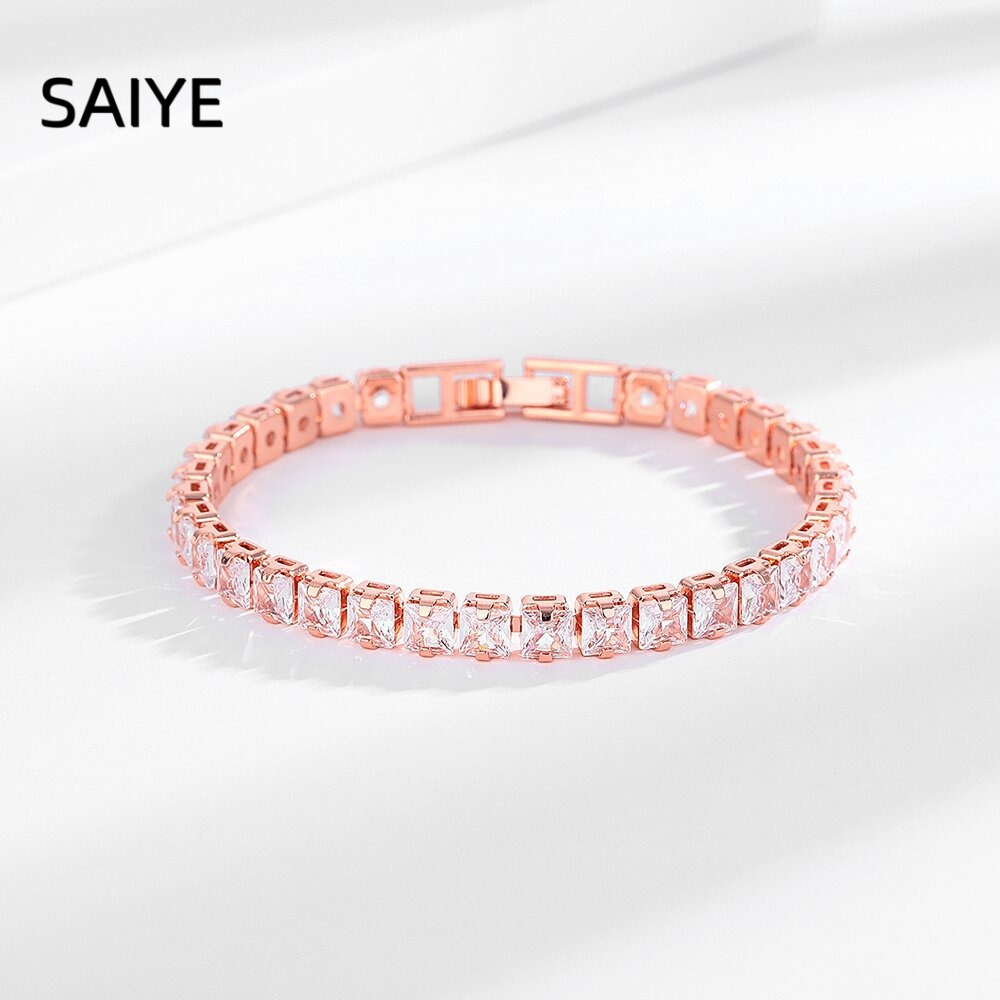 Браслет-цепочка из стерлингово – обзор и цена Tennis Bracelet Cubic